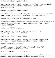 Description de l'image par IA : Code XML avec des annotations lexicographiques pour des termes botaniques comme sépale, dorsal, ovale-lancéolé, etc.