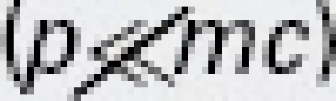 Description de l'image par IA : parenthèse gauche p beaucoup plus petit que m c parenthèse droite