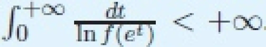 Description de l'image par IA : intégrale indice inférieur 0 indice supérieur infini en normal position de base début fraction d t sur logarithme népérien f parenthèse gauche e exposant t position de base parenthèse droite fin fraction inférieur à infini en normal point