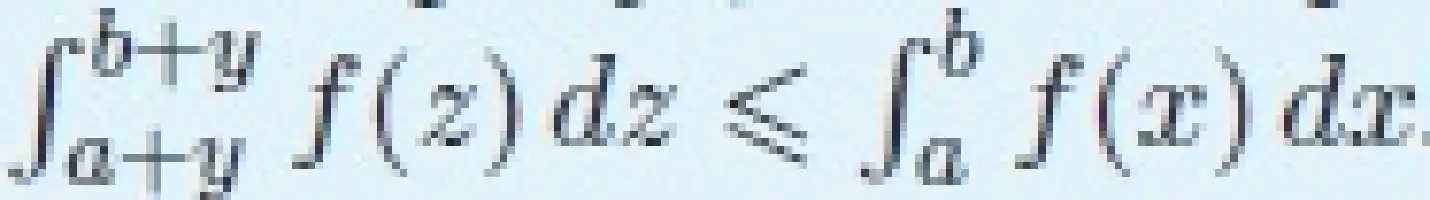 Description de l'image par IA : intégrale indice inférieur a y indice supérieur b y position de base f parenthèse gauche z parenthèse droite d z plus petit ou égal à pentu intégrale indice inférieur a indice supérieur b position de base f parenthèse gauche x parenthèse droite d x point