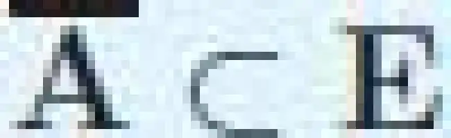 Description de l'image par IA : suscrire A majuscule en normal avec barre horizontalle sous ensemble de E majuscule en normal