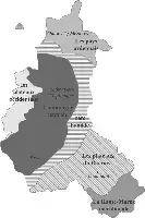 Description de l'image par IA : Carte des unités paysagères en Champagne-Ardenne, incluant Charleville-Mézières, les plateaux et la région viticole.