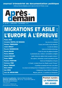 Couverture de Migrations et asile: l'Europe à l'épreuve