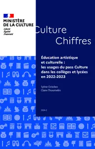Couverture de Éducation artistique et culturelle : les usages du pass Culture dans les collèges et lycées en 2022-2023