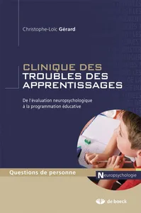 Couverture de Clinique des troubles des apprentissages