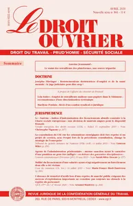 Couverture de Emploi de travailleurs maliens sans-papiers dans le bâtiment : reconnaissance d’une discrimination systémique