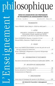 Couverture de Descartes et l’égalité des esprits