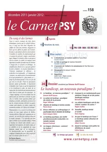 Couverture de Le handicap psychique, une réalité pluridimensionnelle irréductible à la maladie mentale