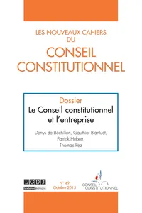 Couverture de L’invocation des droits fondamentaux dans les saisines parlementaires et l’évolution de la jurisprudence constitutionnelle