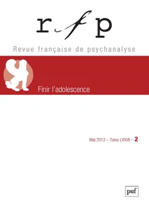 Couverture de La fin de l'adolescence aujourd'hui
