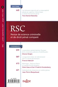 Couverture de La mondialisation du droit pénal économique